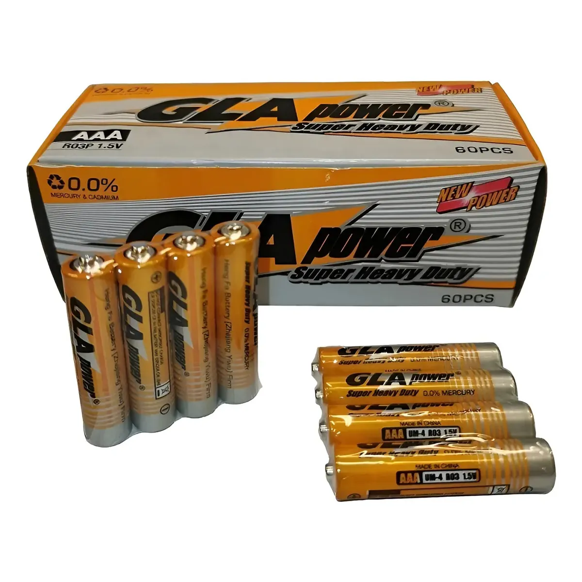 GENERICO - Pack 4 Pilas Alcalina Gla Power Tamaño Triple A 1.5v 004104 004104 B28