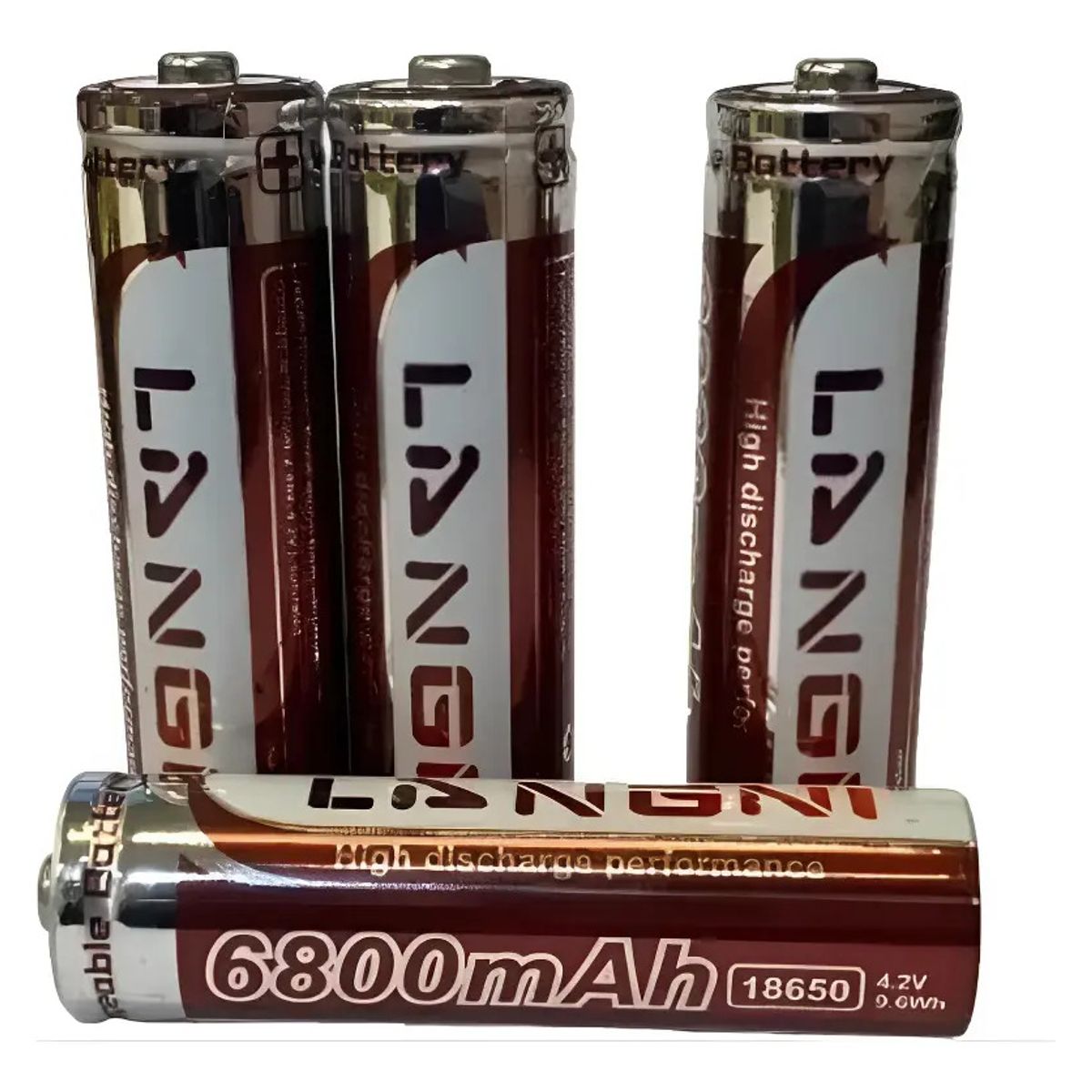 GENERICO - X5 Baterias 18650 Recargables 4.2v 6800mah Para Linterna Led 004120