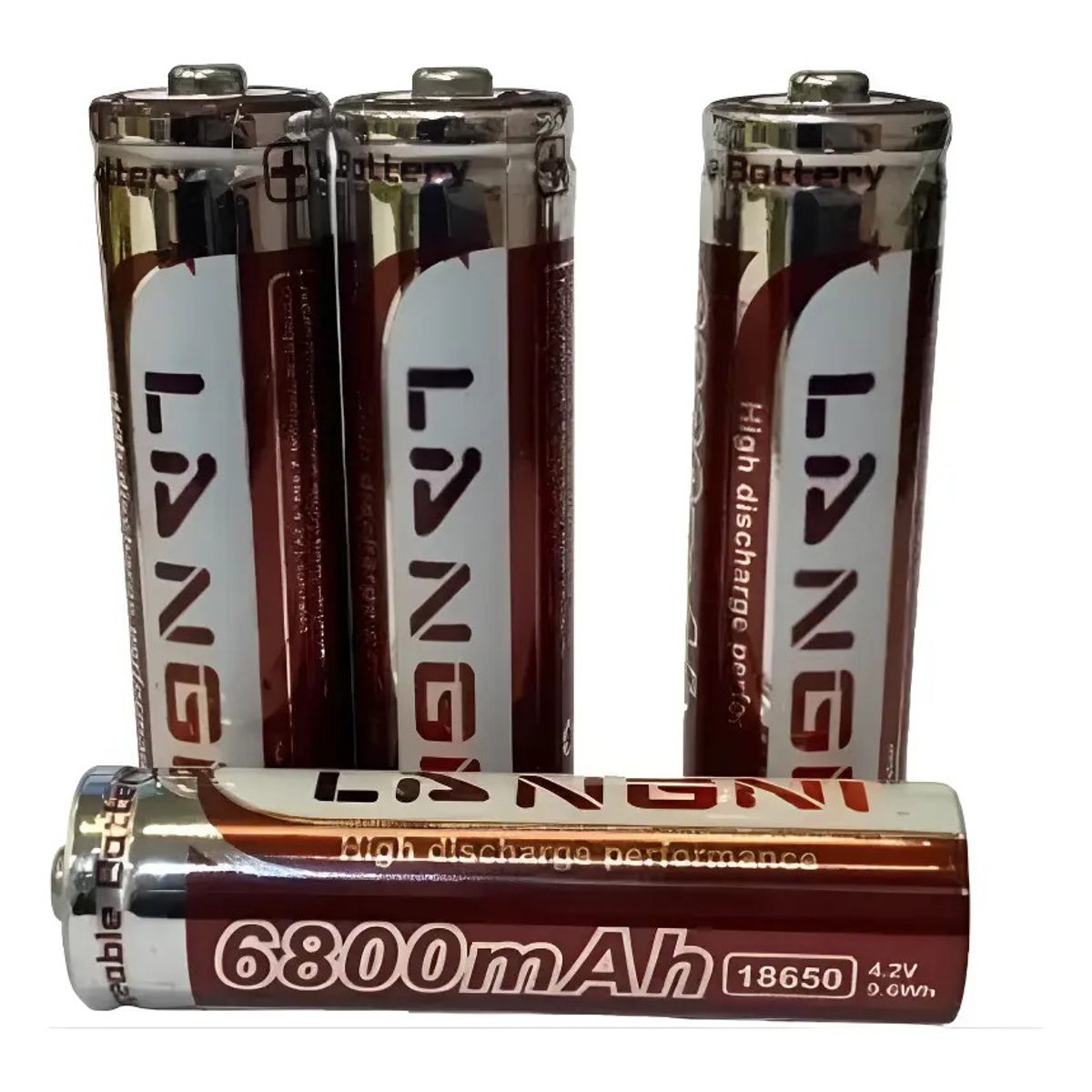 GENERICO - X5 Baterias 18650 Recargables 4.2v 6800mah Para Linterna Led 004120