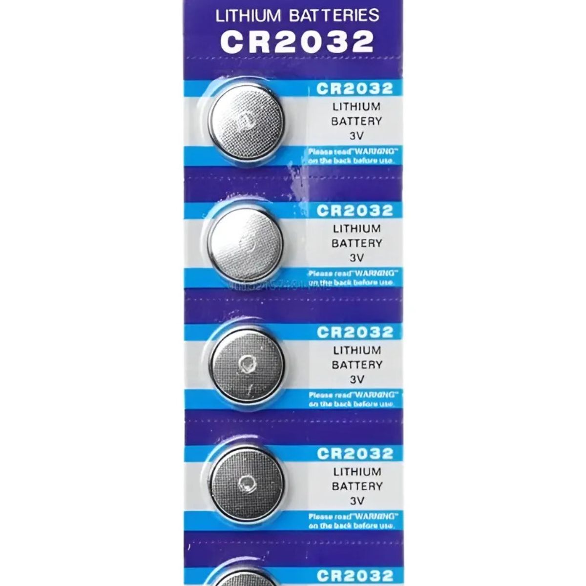 GENERICO - Pack 5 Pilas Micro Litio Bateria Boton Cr2032 3v  004007 004118 B27