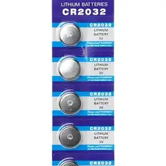 GENERICO - Pack 5 Pilas Micro Litio Bateria Boton Cr2032 3v 004007 004118 B27