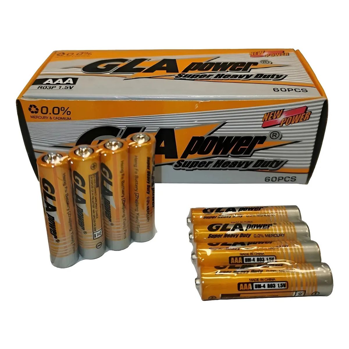 GENERICO - Caja 60 Pilas Alcalina Gla Tamaño Triple A 1.5v  004104 004104 B28