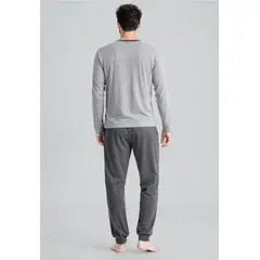 FEROUCH - Pijama Alabama Dk Grey Melange