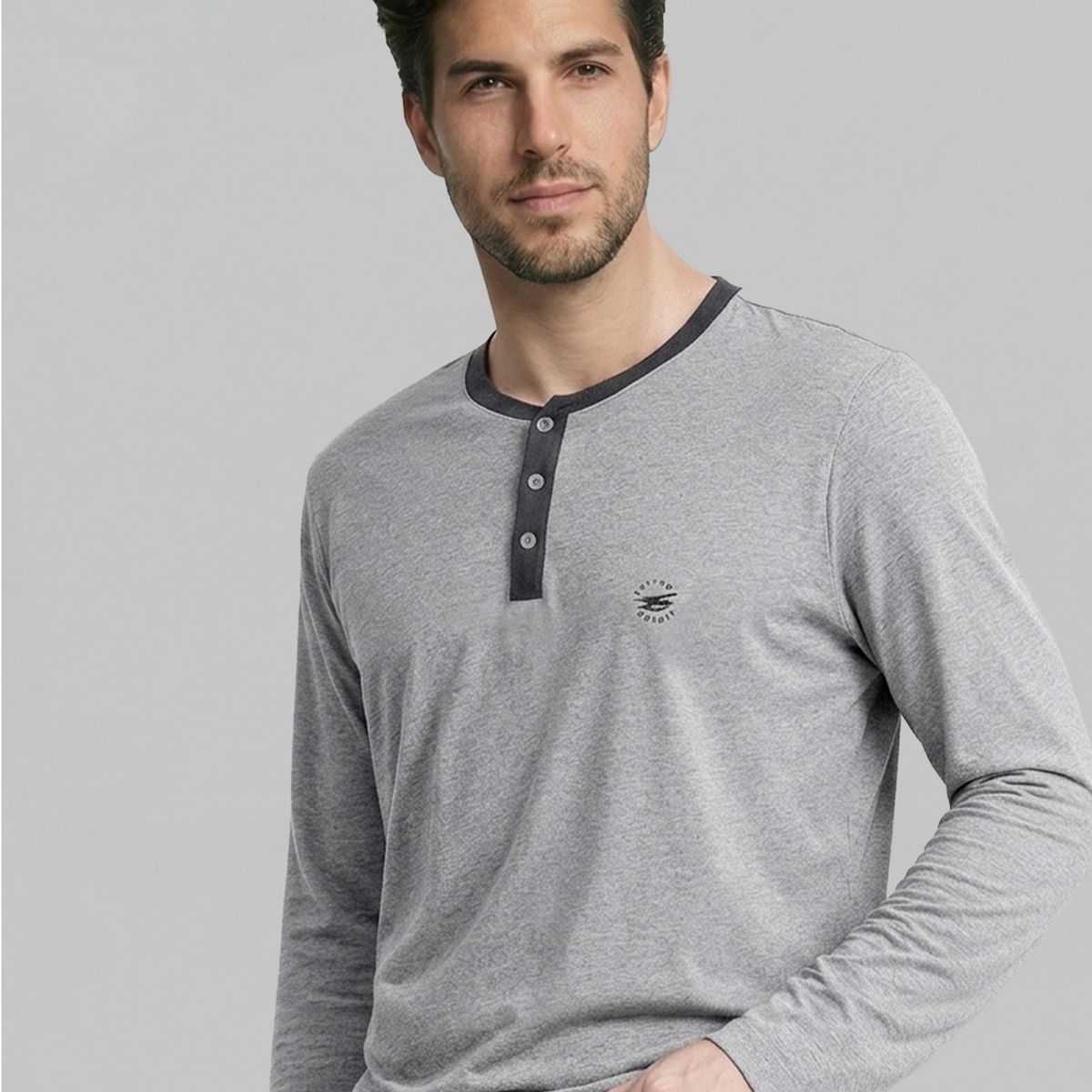 FEROUCH - Pijama Alabama Dk Grey Melange Ferouch