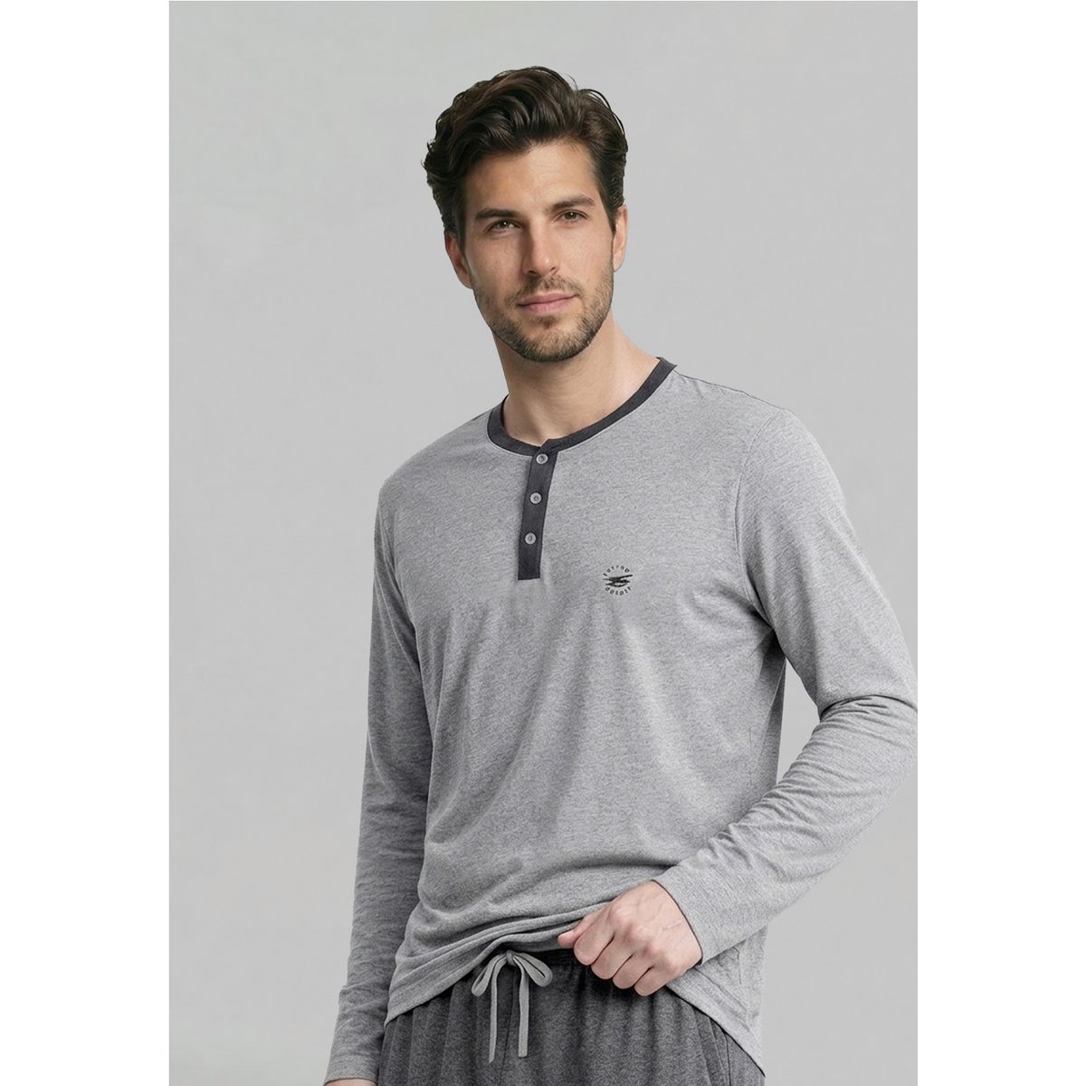 FEROUCH - Pijama Alabama Dk Grey Melange Ferouch