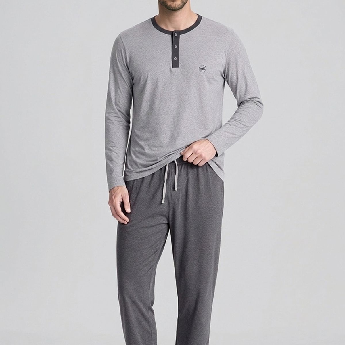 FEROUCH - Pijama Alabama Dk Grey Melange Ferouch