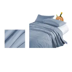 GENERICO - Plumon De Seda Liviano Y Termico Unicolor Plaza Y Media