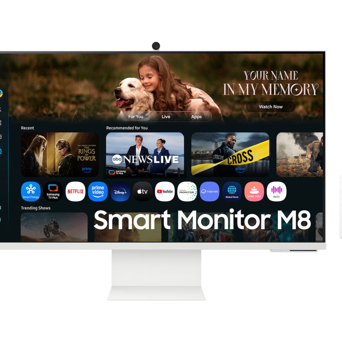SAMSUNG - Samsung Monitor M8 32" 4K Smart TV USB-C Plano