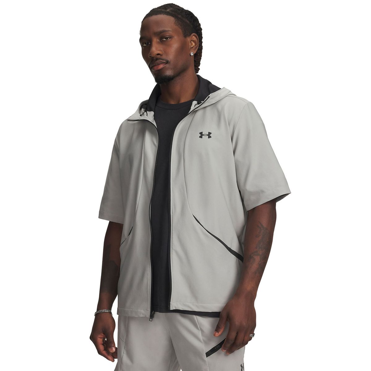 UNDER ARMOUR - Chaqueta Hombre Unstoppable Woven Ss Gris UNDER ARMOUR