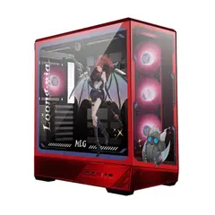MSI - Gabinete Gamer PANO 130R MLG EDITION ATX ARGB Panel Vidrio 4Fan