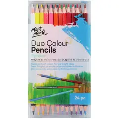 MONT MARTE - Set 24 Lápices Doble Punta 48 Colores Signature