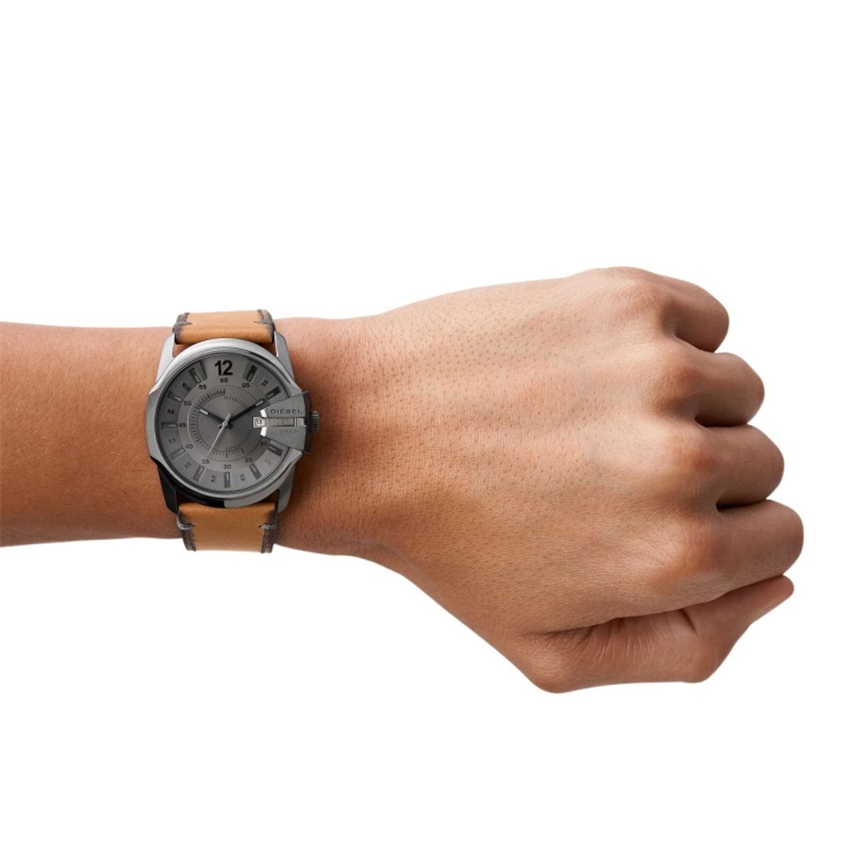 DIESEL - Diesel DZ1964 Master Chief Reloj Analógico 46mm Gris/Marrón