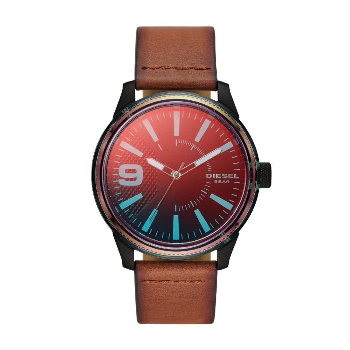 DIESEL - Diesel DZ1876 Rasp Reloj Analógico 46mm Negro/Marrón