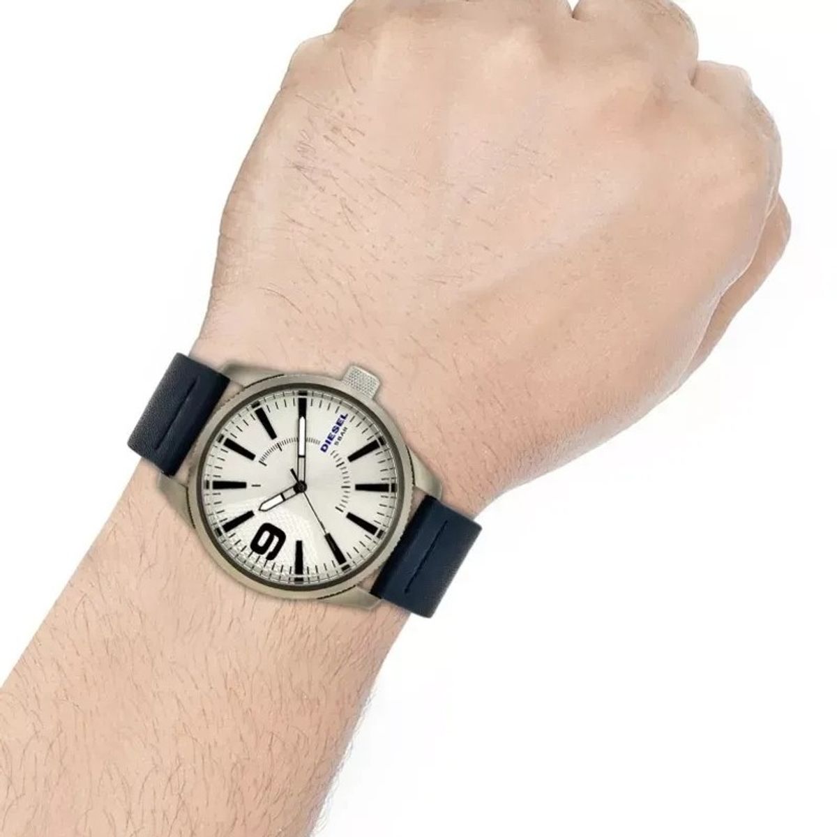 DIESEL - Diesel DZ1859 Rasp NSBB Reloj Analógico 46mm Plateado/Azul