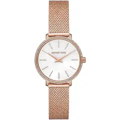MICHAEL KORS - Reloj de Cuarzo de Diseñador para Mujer Michael Kors, Tono Dorado, Look Elegante