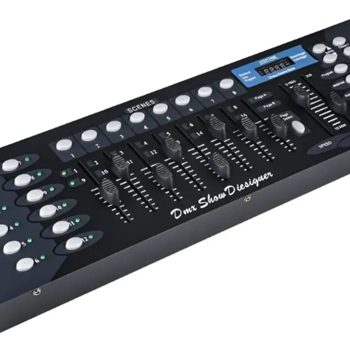 GENERICO - Controlador Consola Iluminación Disco 192 Canales Dmx 512 Negro