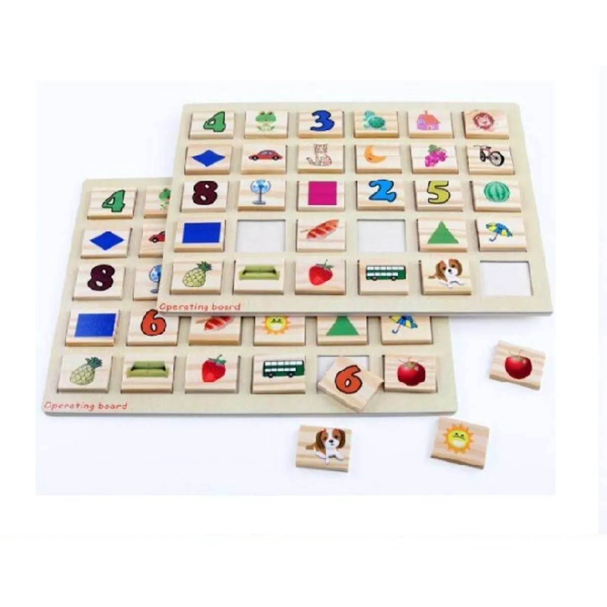 GENERICO - Juego Memorice de Madera  Juego Didáctico Infantil