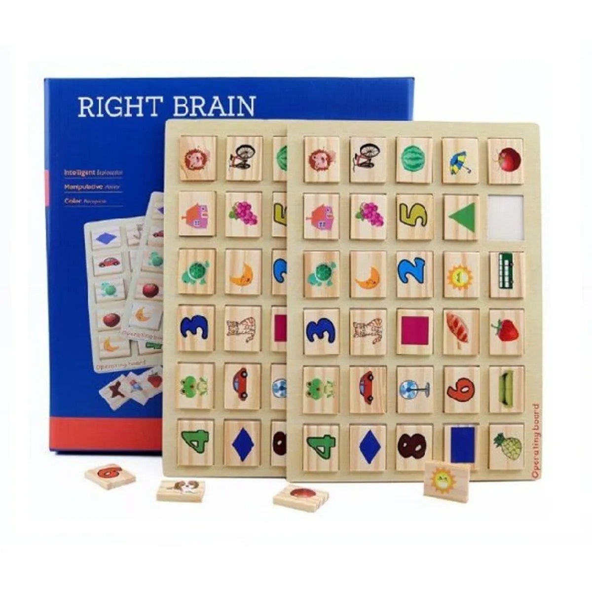 GENERICO - Juego Memorice de Madera  Juego Didáctico Infantil