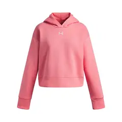UNDER ARMOUR - Poleron Niña Rival Fleece Crop Rosado