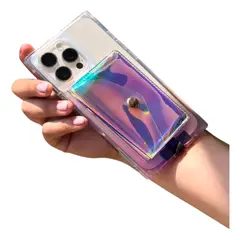 KBOD - Tarjetero Wallet Magnética Para iPhone Con Sujetador Tornasol K25