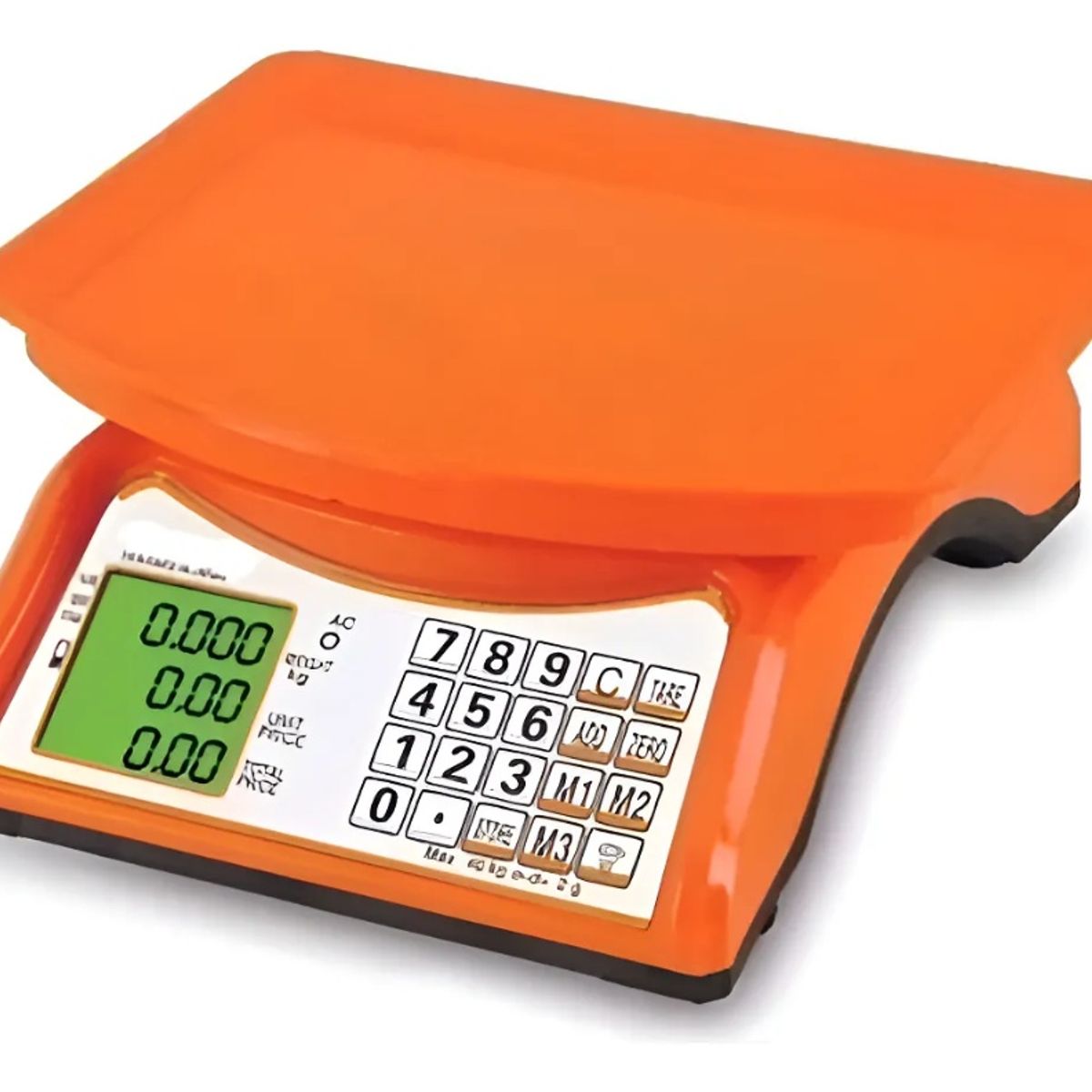 GENERICO - Pesa Balanza Digital Electrónica Hasta 40 Kilos Naranja