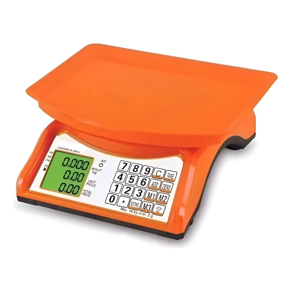 GENERICO - Pesa Balanza Digital Electrónica Hasta 40 Kilos Naranja