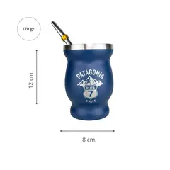 SOLEIO - Matero Acero Inoxidable + Bombilla Ruta 7 Patagonia