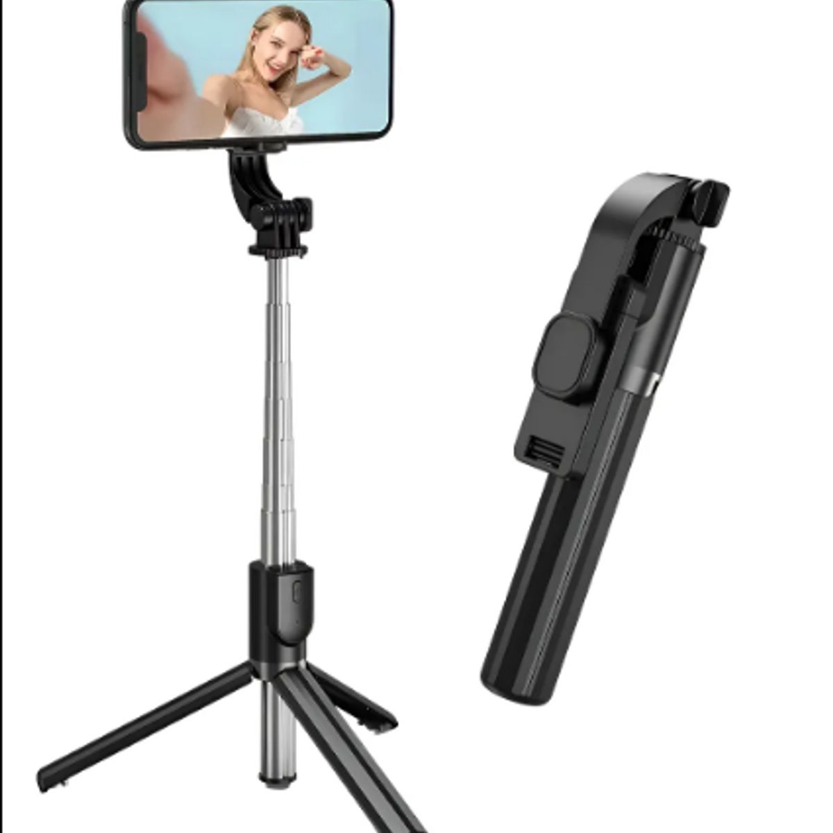 GENERICO - Mini Palo De Selfie Stick Con Control Irm Jc-05 Negro