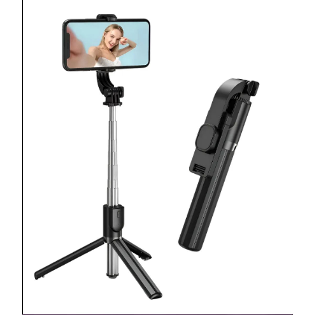 GENERICO - Mini Palo De Selfie Stick Con Control Irm Jc-05 Negro