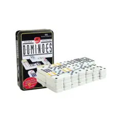 GENERICO - JUEGO DE DOMINO 9 CAJA METALICA 55 PIEZAS