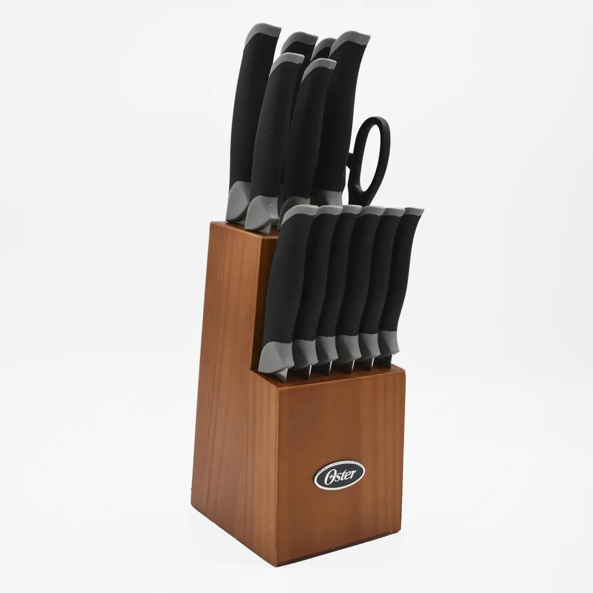 OSTER - Oster Set De Cuchillos Lindbergh Acero 14 Piezas Inox Negro