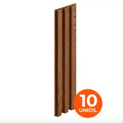 DOER - Wall Panel WPC Decorativo Cedro Miel, 240x16, 22mm, Caja 10 Unids.