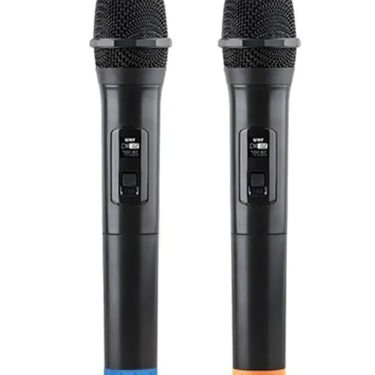 GENERICO - Micrófonos Inalámbricos Profesionales Karaoke Sonido Pack X2 Negro