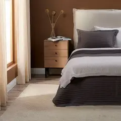 ROSEN - Cobertor Flannel Supersoft Grafito 1.5 Plazas