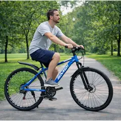 GENERICO - Bicicleta Aro 29 Bike Monuntain Con Pie De Apoyo Azul