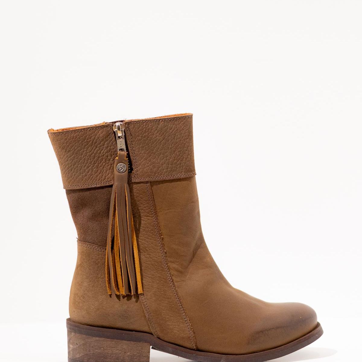 GIANI DAFIRENZE - Bota Cuero Mujer Lenca Cafe