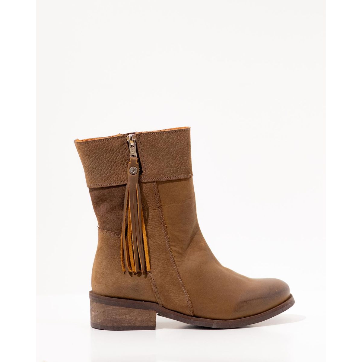 GIANI DAFIRENZE - Bota Cuero Mujer Lenca Cafe