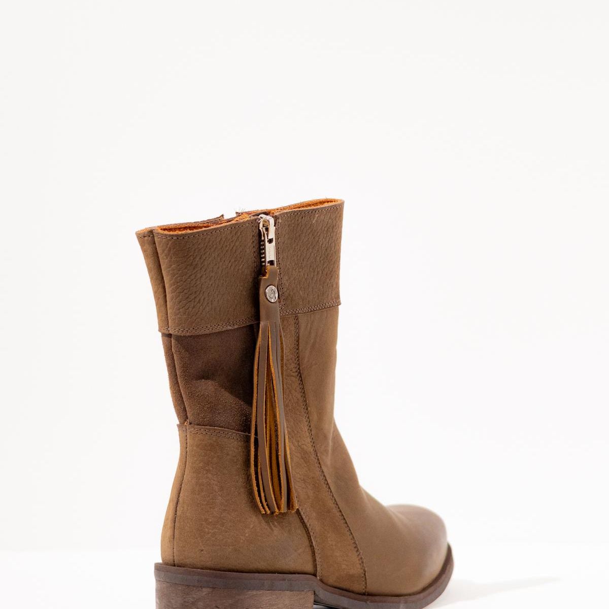 GIANI DAFIRENZE - Bota Cuero Mujer Lenca Cafe