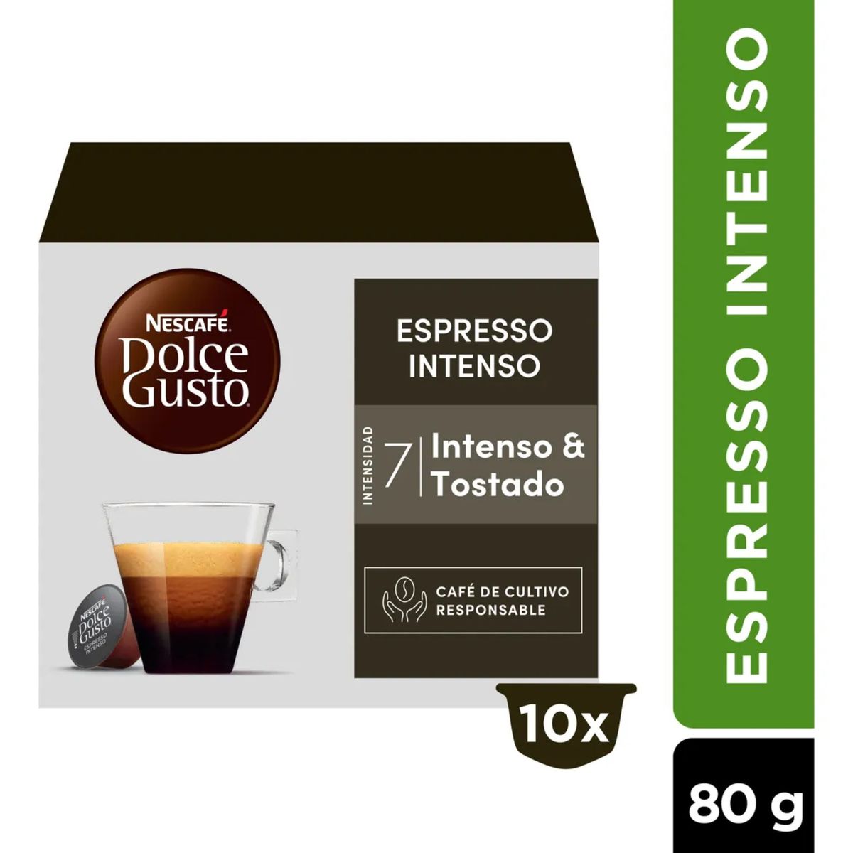 DOLCE GUSTO - Pack 4 Café Nescafé Dolce Gusto® Espresso Intenso 10 Cápsulas