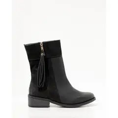 GIANI DAFIRENZE - Bota Cuero Mujer Lenca Negro