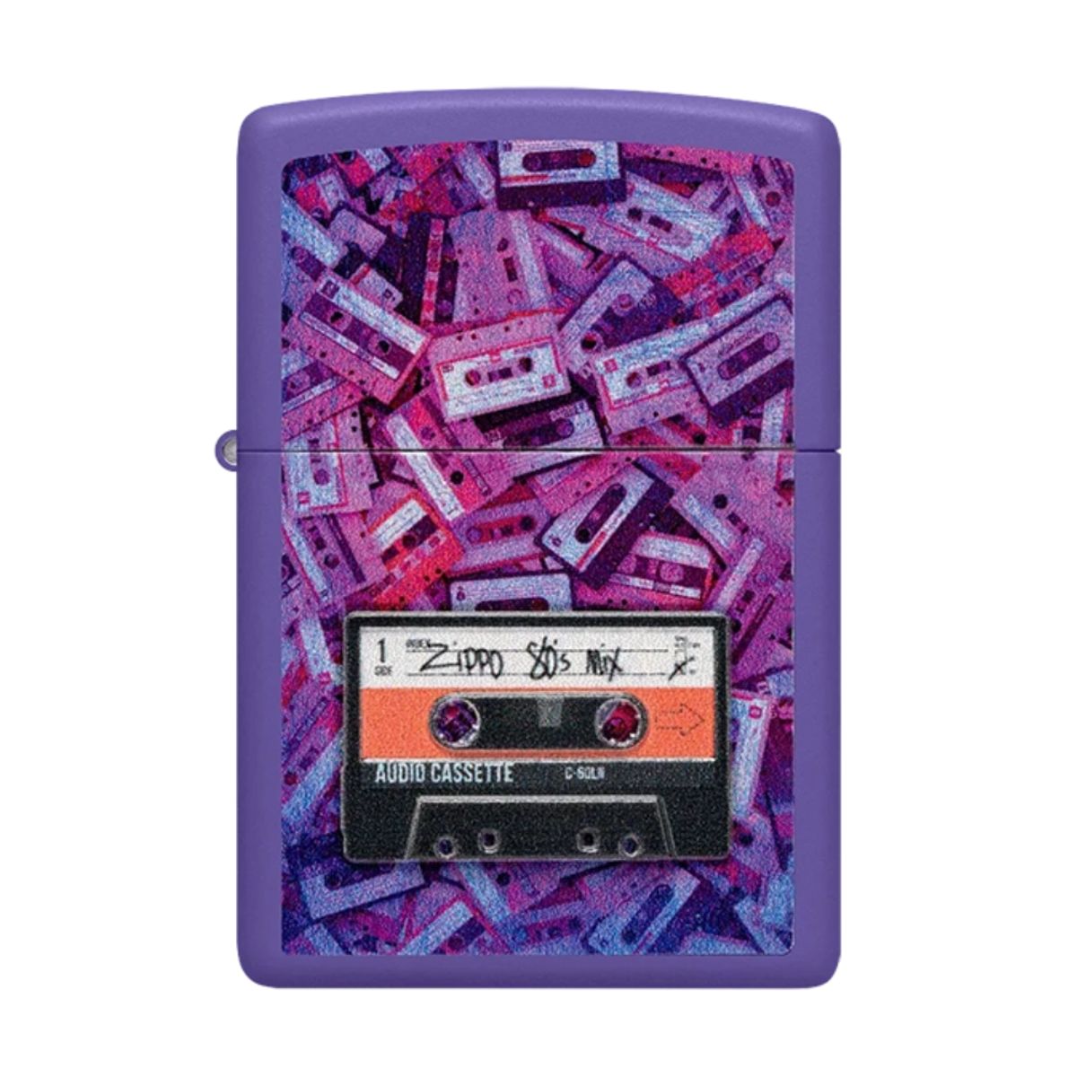 ZIPPO - Encendedor Zippo 80s Cassette Tape Morado ZP48521