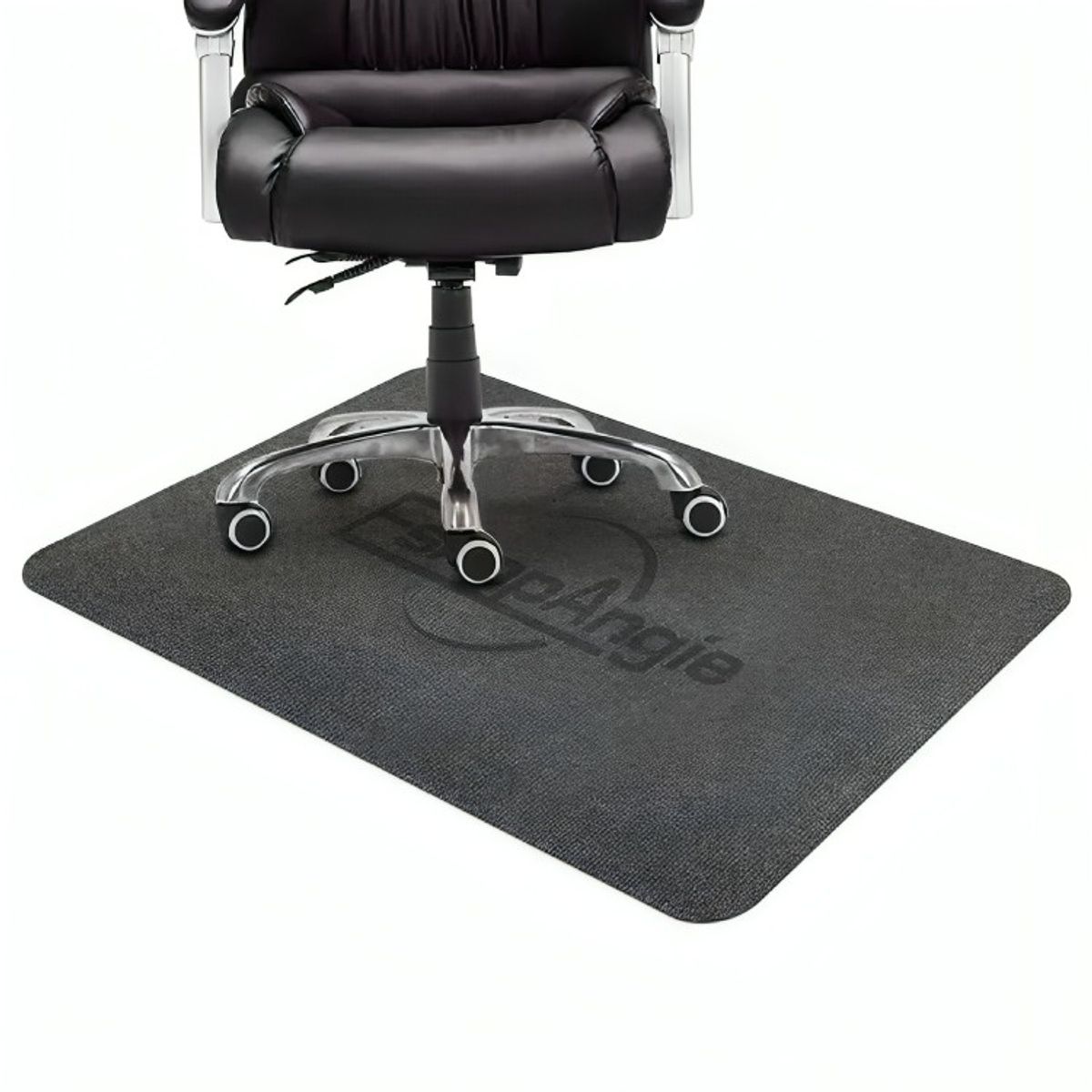 GENERICO - Alfombrilla Antideslizante Para Silla De Oficina 120x90cm Negro