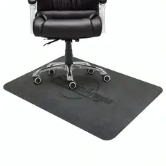 GENERICO - Alfombrilla Antideslizante Para Silla De Oficina 120x90cm Negro