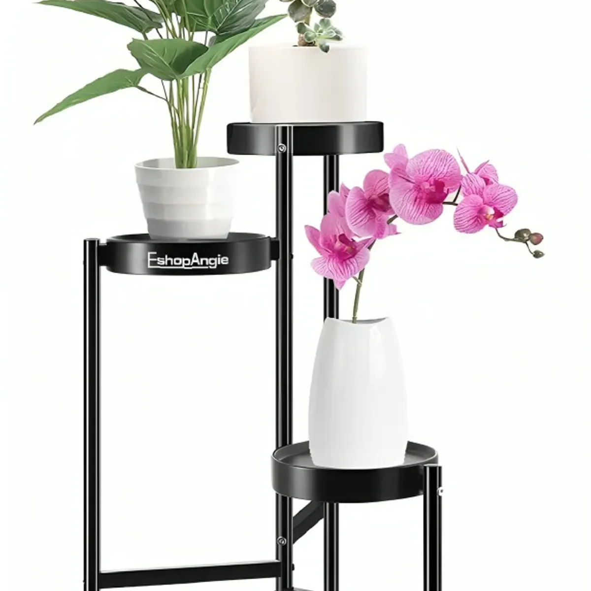 GENERICO - Organizador Pedestal 3 Niveles Porta Macetero Metal