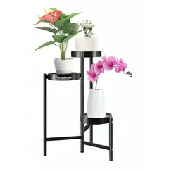 GENERICO - Organizador Pedestal 3 Niveles Porta Macetero Metal