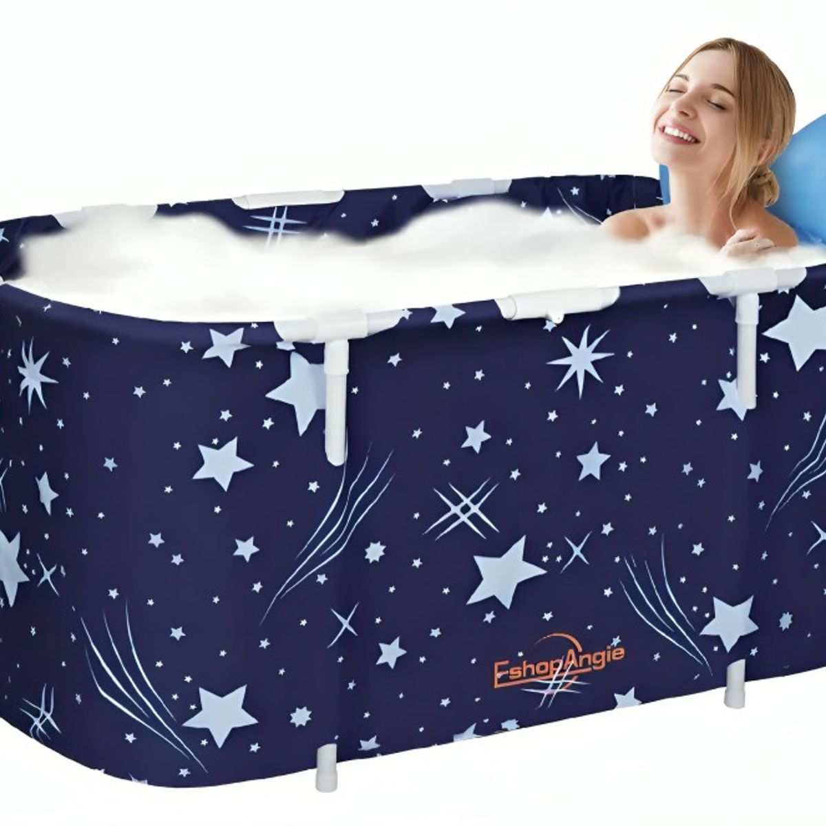 GENERICO - Bañera Plegable Portátil Adultos Y Niños Balde Spa 110×55cm