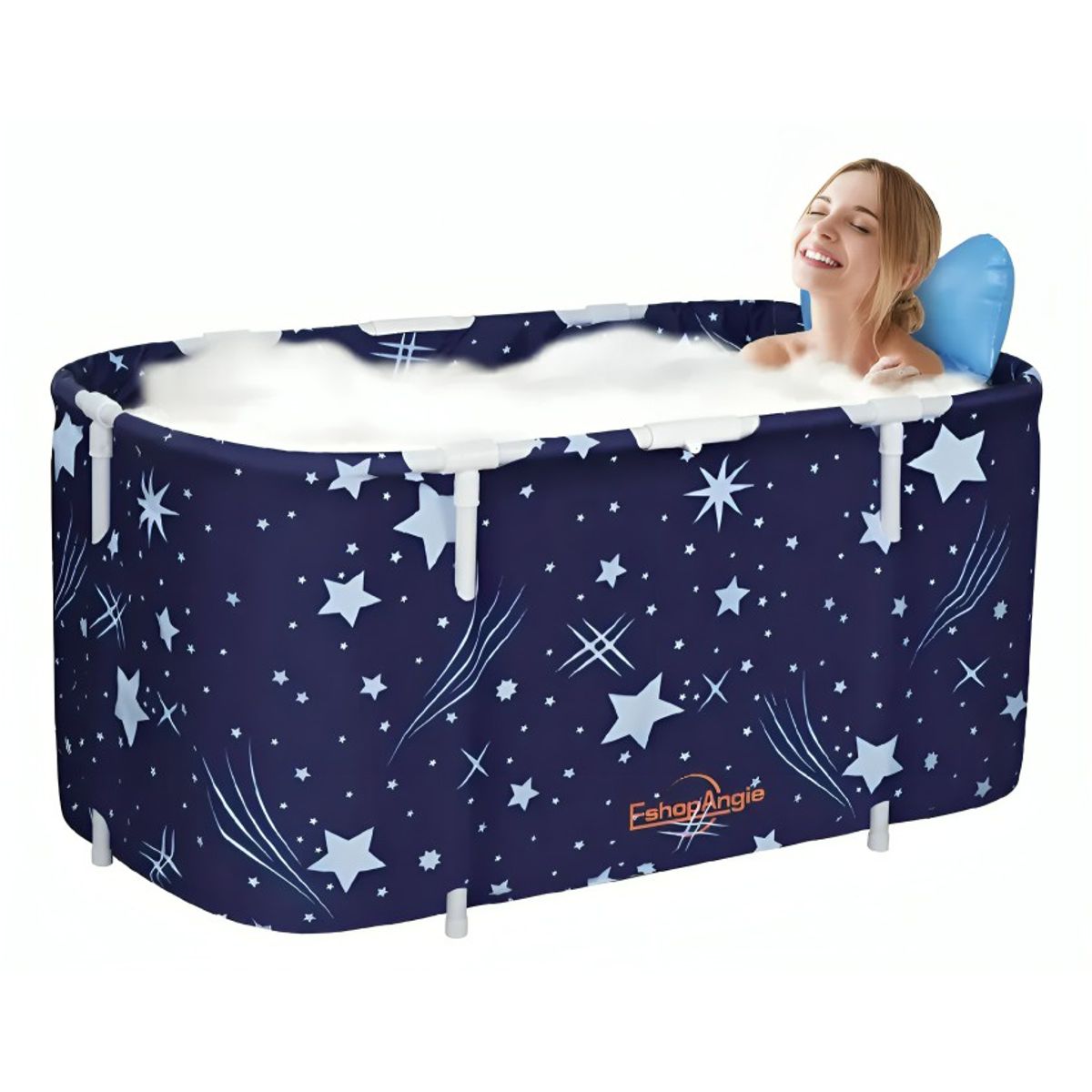 GENERICO - Bañera Plegable Portátil Adultos Y Niños Balde Spa 110×55cm