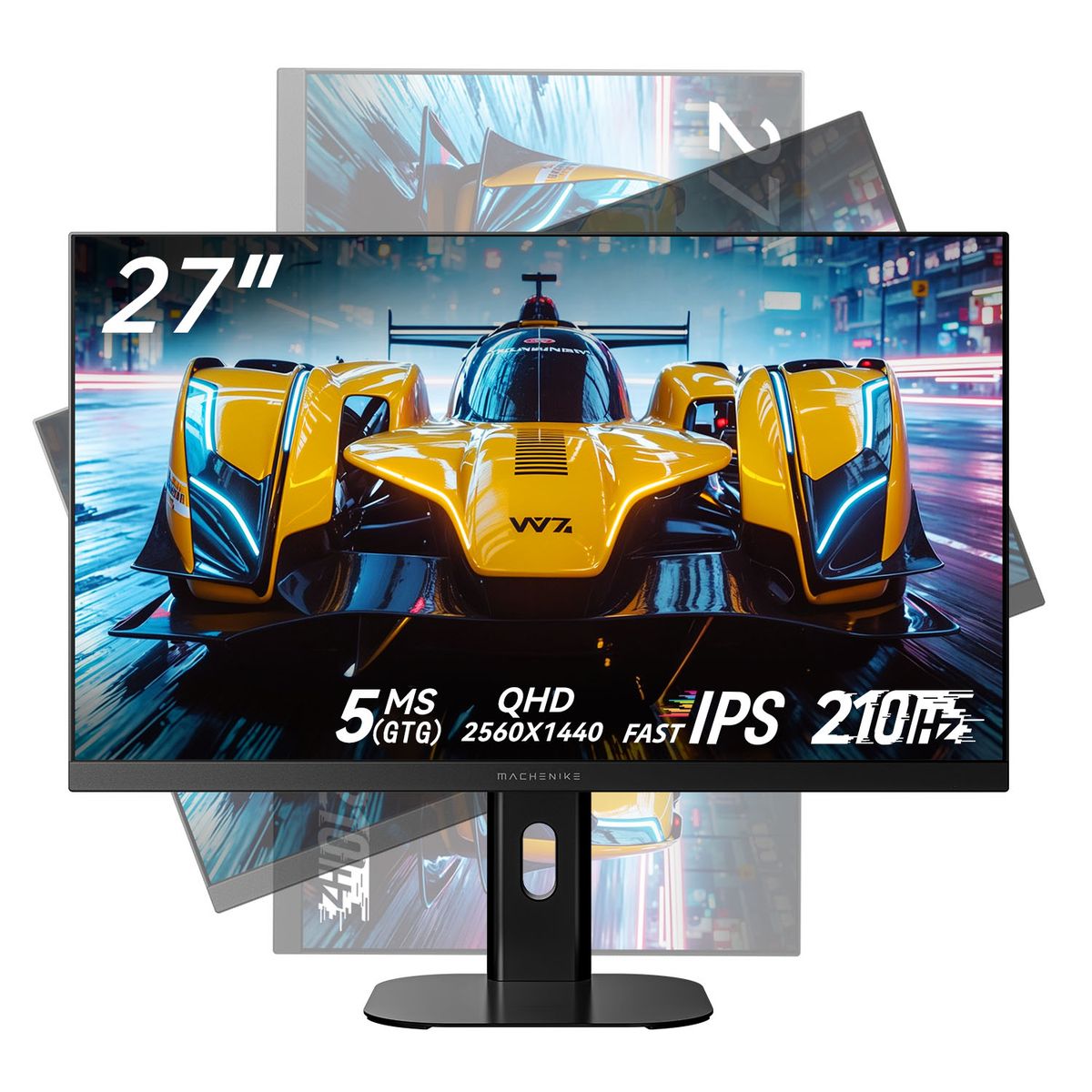 THUNDEROBOT - Monitor Gamer MACHENIKE 27'' IPS 2K QHD 210HZ 5MS Ajustable