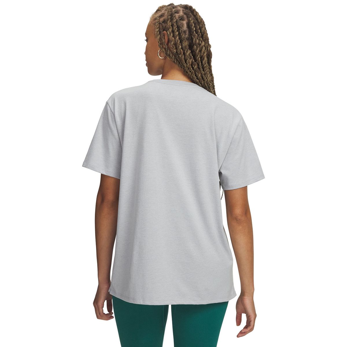 UNDER ARMOUR - Polera M/C Mujer Rival Oversized Campus Polera Gris UNDER ARMOUR