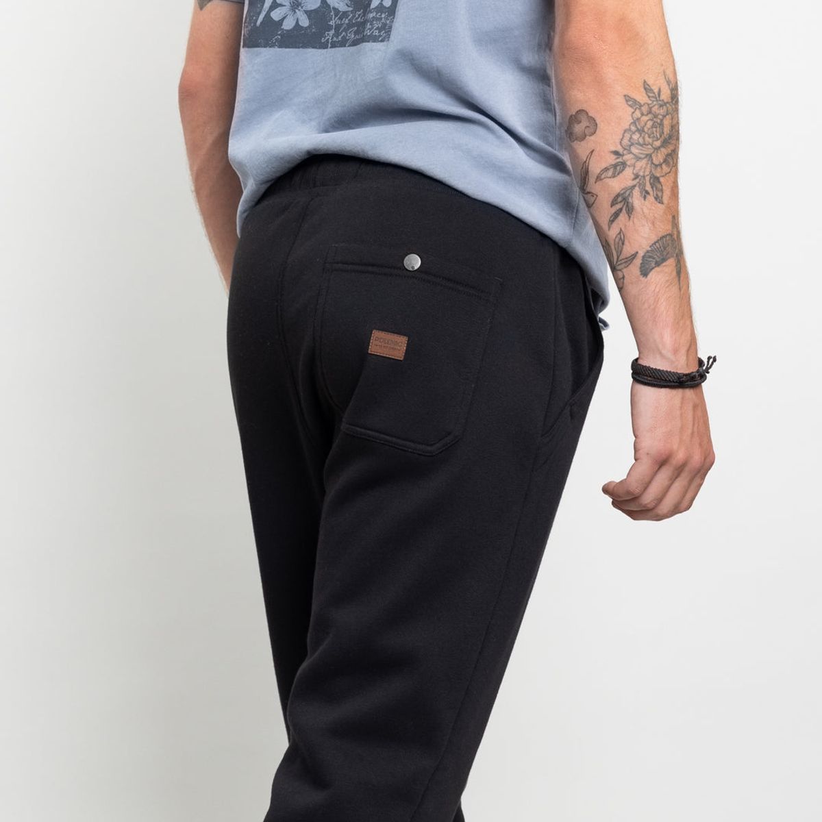 POLEMIC - Jogger franela con puños Negro Polemic